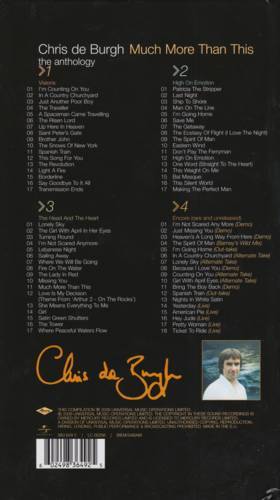 Chris de Burgh Much More Than This : Back